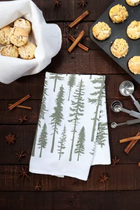 Redwood Christmas Trees Tea Towel