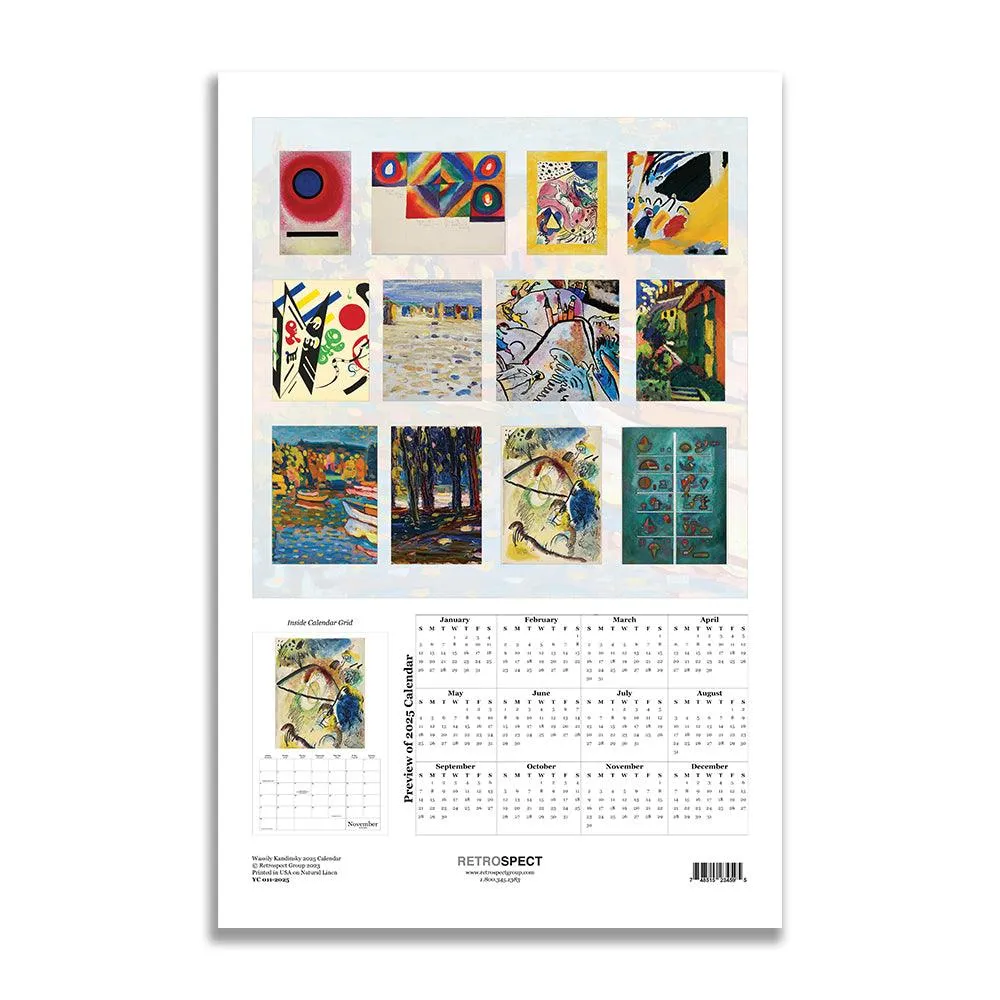 Retrospect Kandinsky Wall Calendar 2025