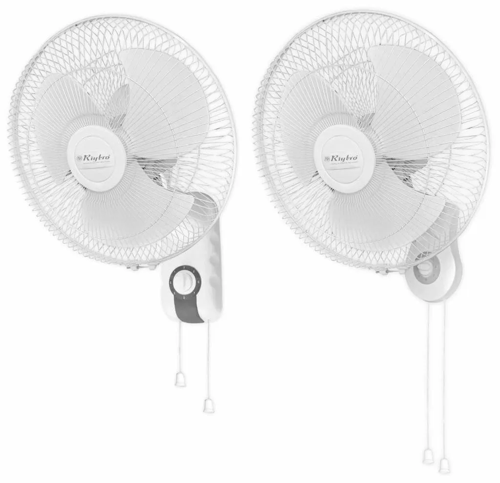 Riybro Electronic Seamer Jet Fan | Wall Mount | 16" | 90 Degree Oscillation | High Speed with Dual Cord Control