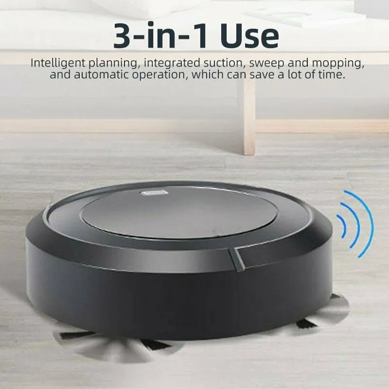 Robot Vacuum Cleaner Auto Cleaning Microfiber Mop Floor Sweeper