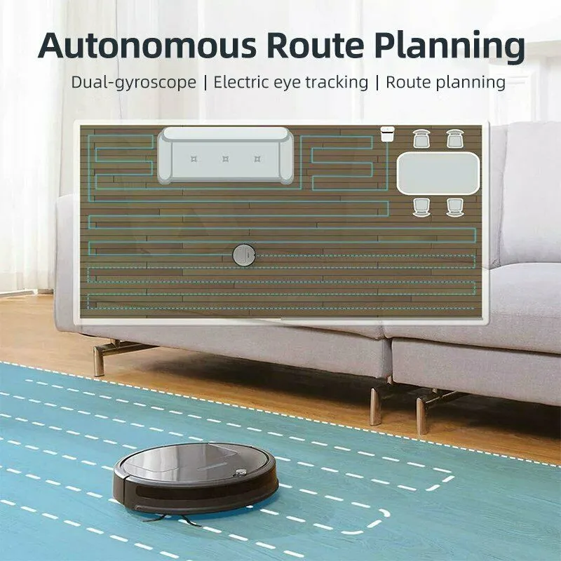 Robot Vacuum Cleaner Auto Cleaning Microfiber Mop Floor Sweeper