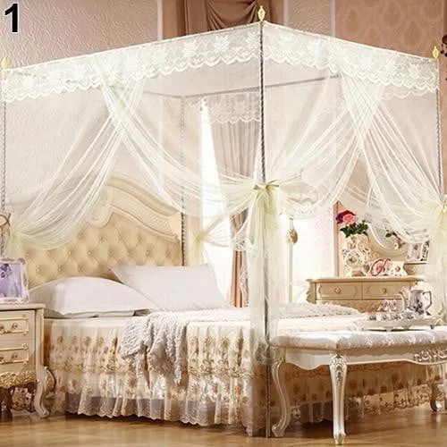 Romantic Princess Lace Canopy Mosquito Net for kids No Frame for Twin Full Queen King Bed