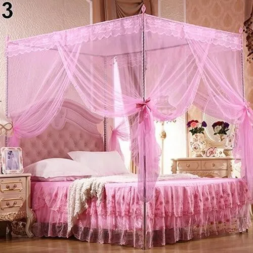 Romantic Princess Lace Canopy Mosquito Net for kids No Frame for Twin Full Queen King Bed