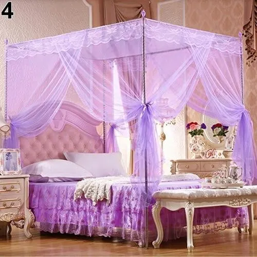 Romantic Princess Lace Canopy Mosquito Net for kids No Frame for Twin Full Queen King Bed