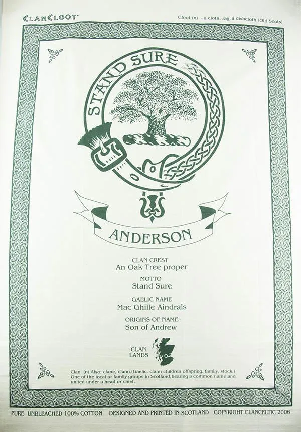 Russell Clan Tea Towel