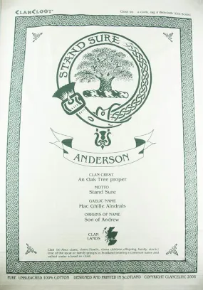 Russell Clan Tea Towel