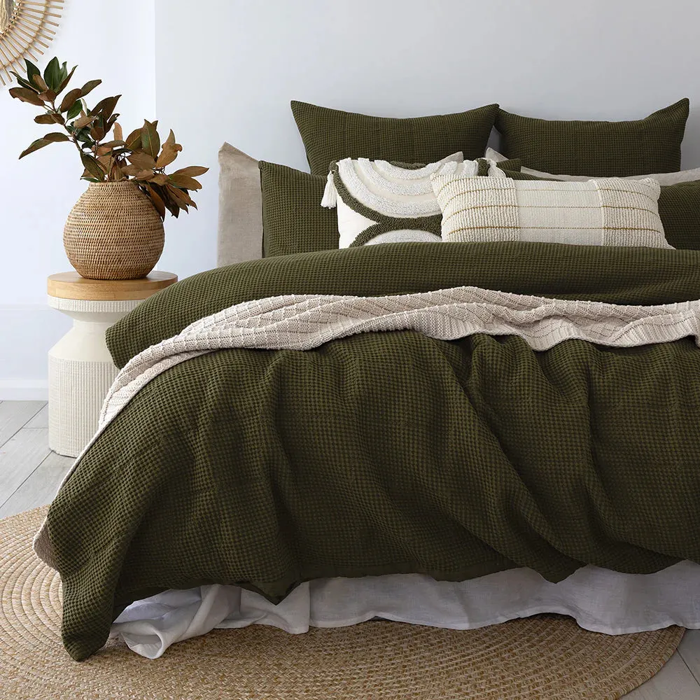 Samira Green European Pillowcase by Bambury