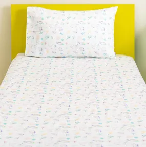 Sea Foam Bed Sheet and Shams Set