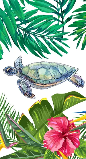 Sea Turtle Summer Extra Large Towel