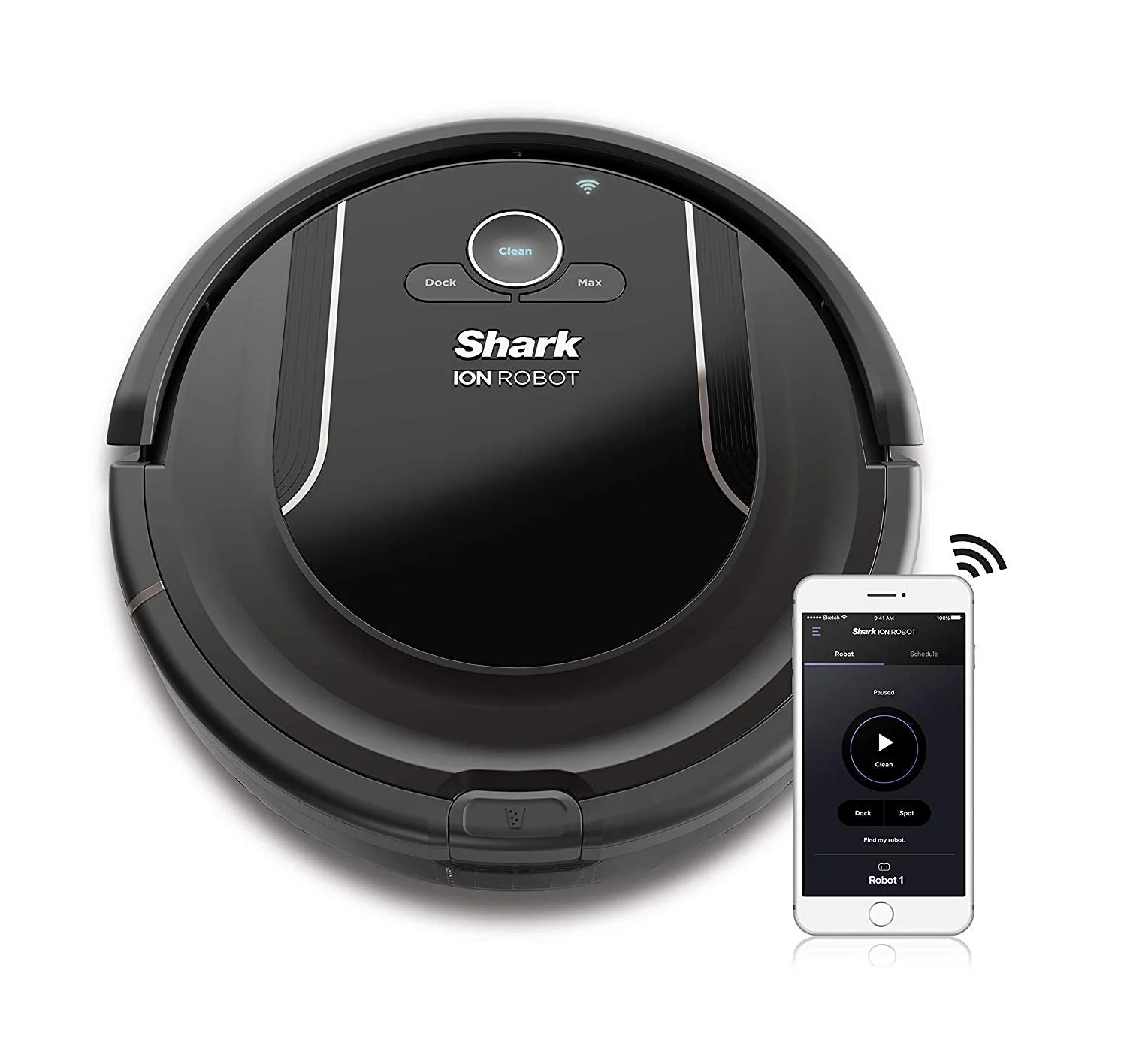 SHARK ION Robot Vacuum R85 WiFi-Connected with Powerful Suction, XL Dust Bin, Self-Cleaning Brushroll and Voice Control with Alexa or Google Assistant (RV850)