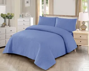 Sky Blue Bed Sheet Set