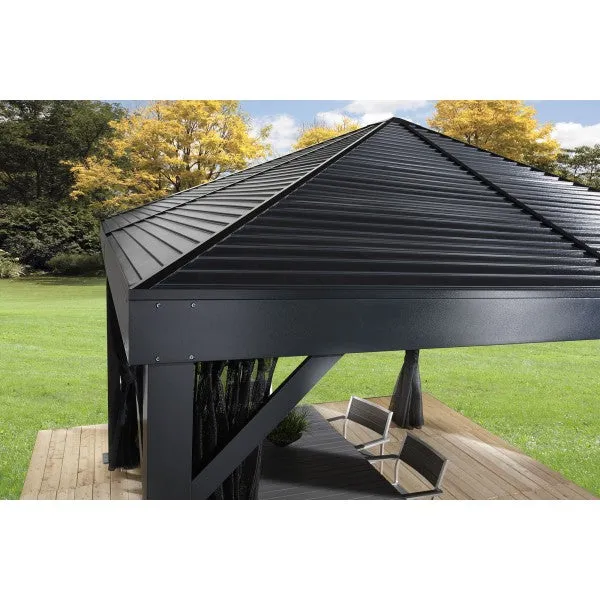 Sojag Gazebo  South Beach 12x12 Aluminum Gazebo - Light Grey