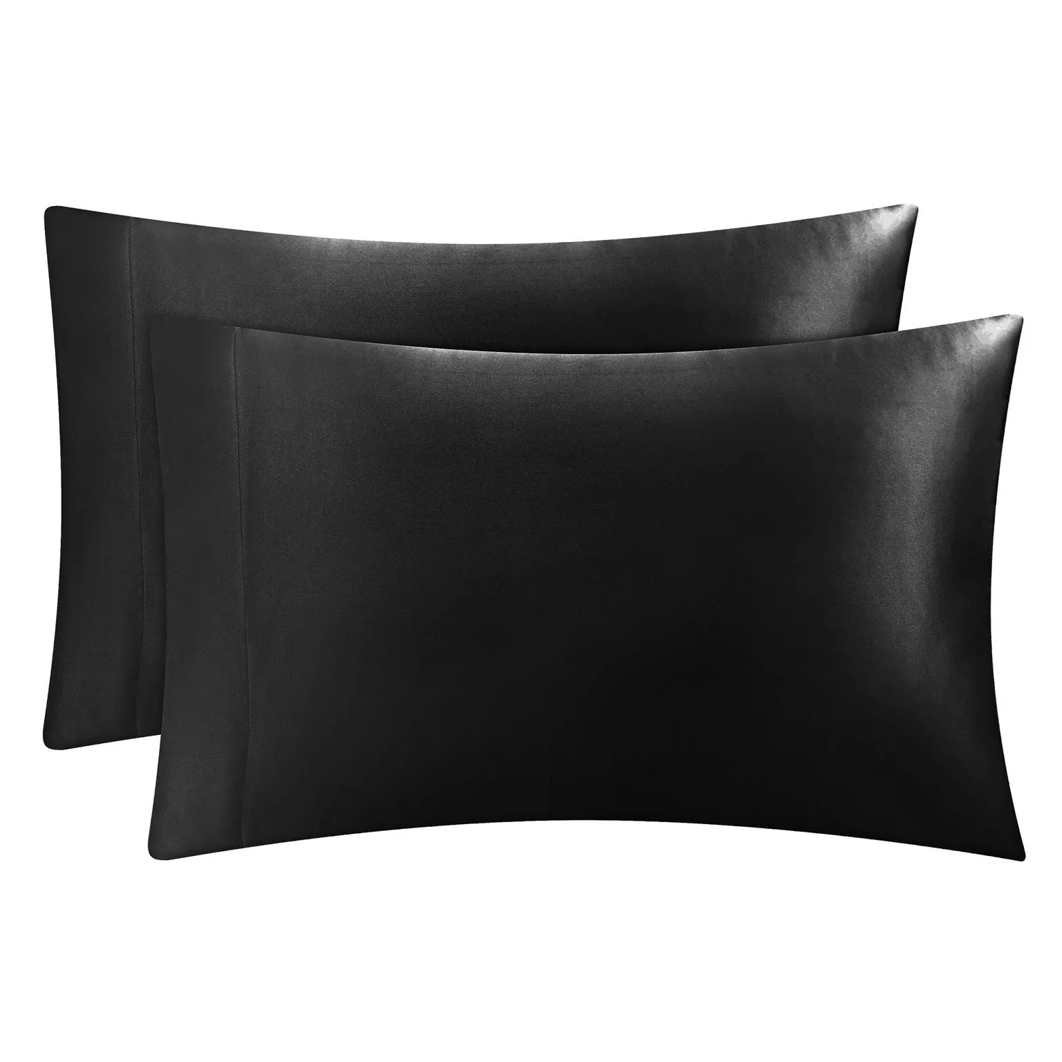 Solid Satin Pillow Case Set