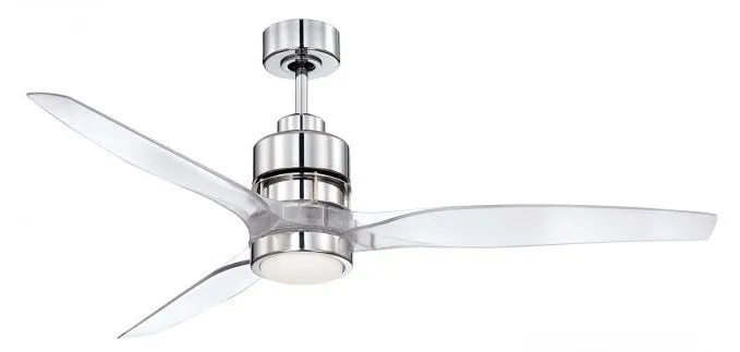 Sonet Satin Brass 52 inch Ceiling Fan with Acrylic Blades