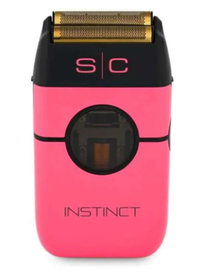 StyleCraft Instinct Metal Double Foil Shaver w/ IN2 Vector Motor & Intuitive Torque Control – Pink