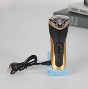 Three-blade razor Double-ring floating wash razor with flashlight beard