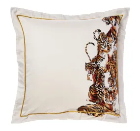 Tiger Trap European Pillowcase White