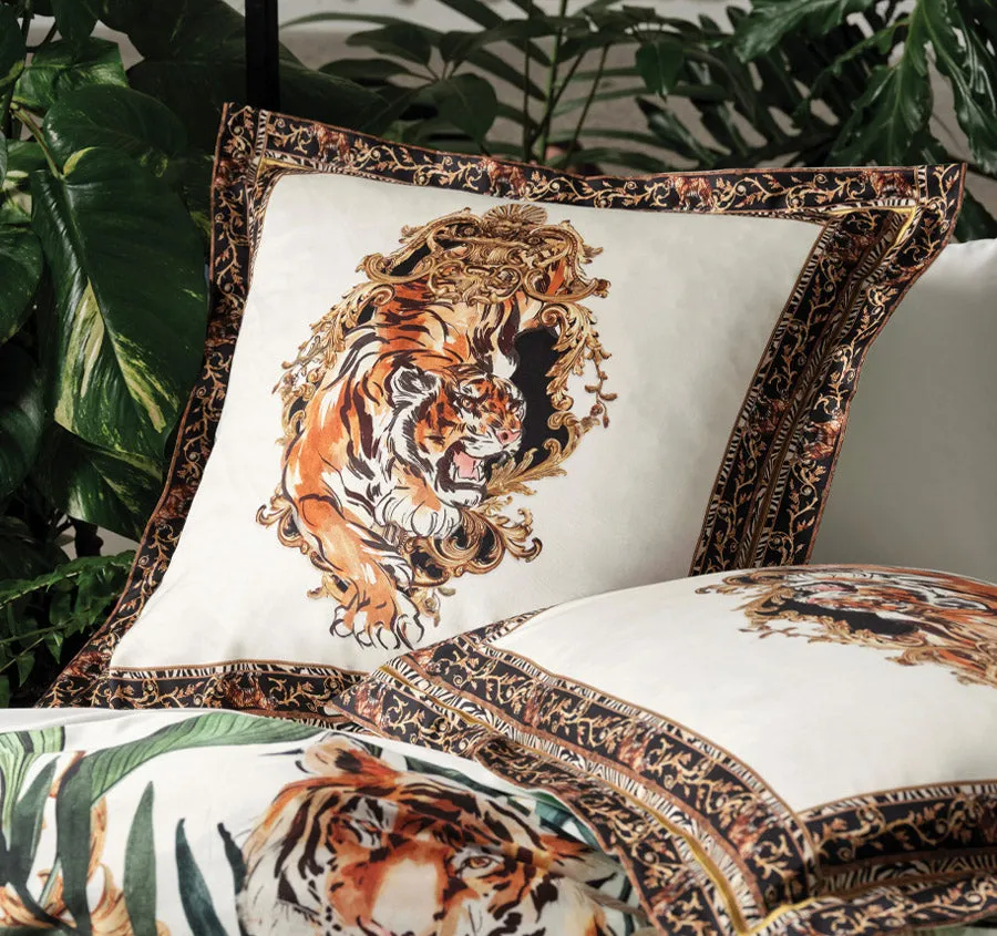 Tiger Trap European Pillowcase White