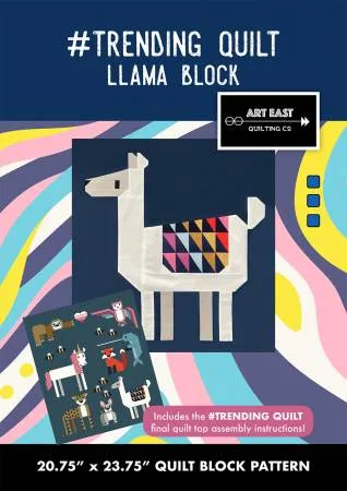 #TRENDING QUILT Block 9 The Llama and Assembly Instructions