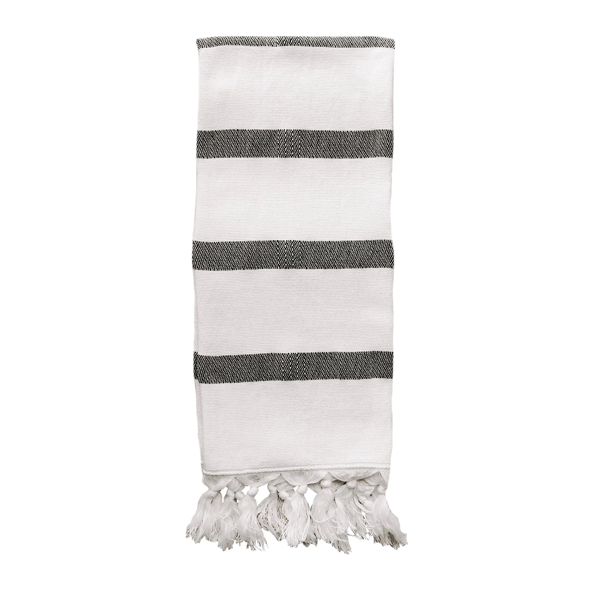 Turkish Cotton   Bamboo Hand Towel - Single Stripe