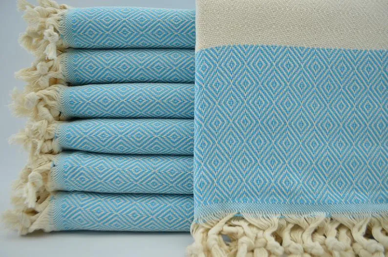 Turquoise Delight Series - 100% Cotton Towels