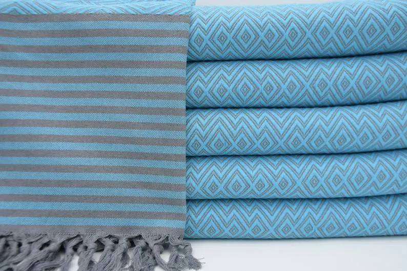 Turquoise Delight Series - 100% Cotton Towels