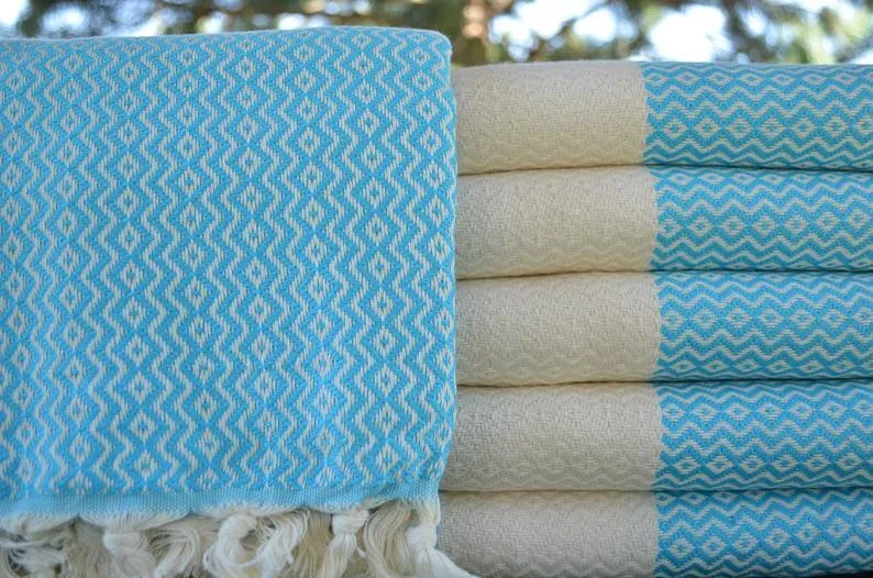 Turquoise Delight Series - 100% Cotton Towels