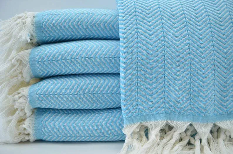 Turquoise Delight Series - 100% Cotton Towels