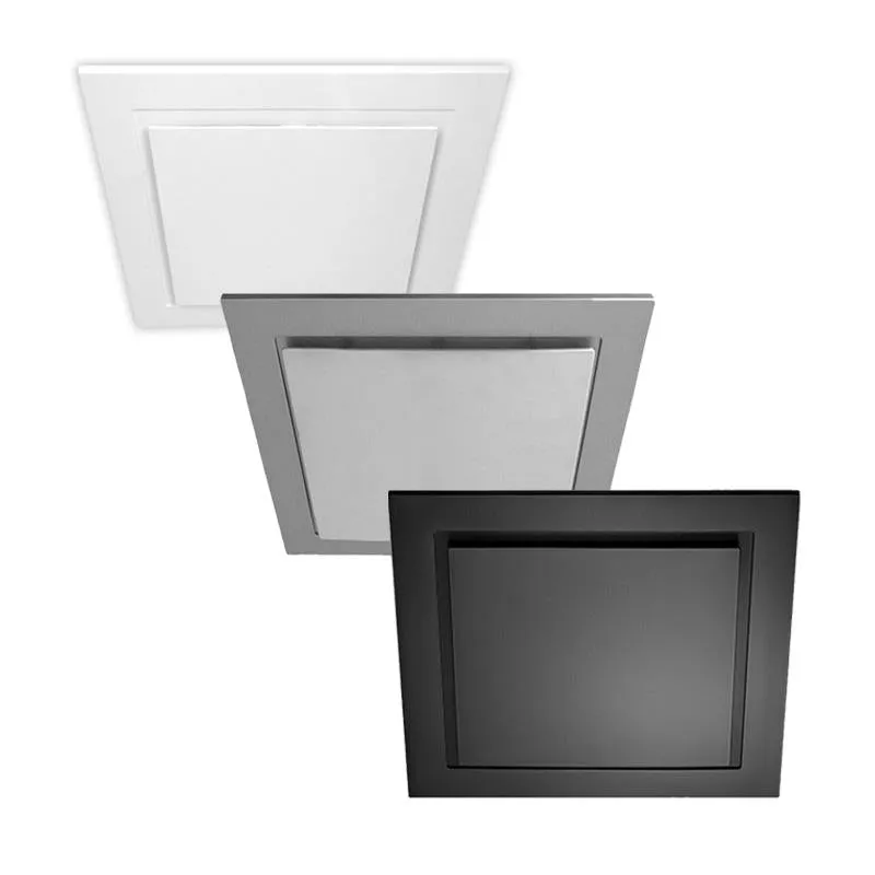 Ventair Airbus Fascia's Face Plates for Exhaust Fan Round and Square in ø200mm/ø225mm/ø250mm w/ Black, Silver or White Ventair