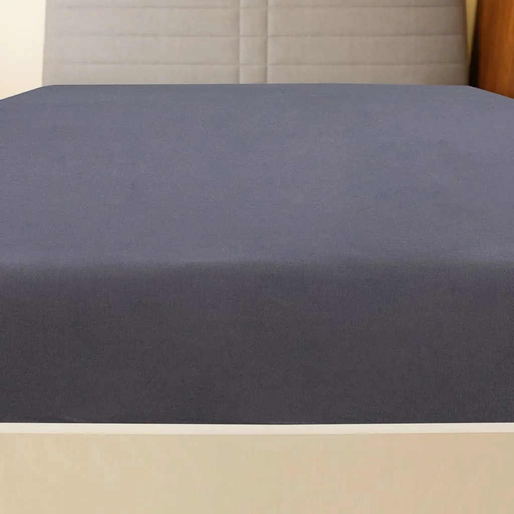 vidaXL Jersey Fitted Sheet Anthracite 180x200 cm Cotton