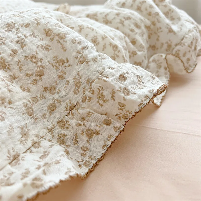 Vintage Ruffle Duvet Cover Set - Camellia