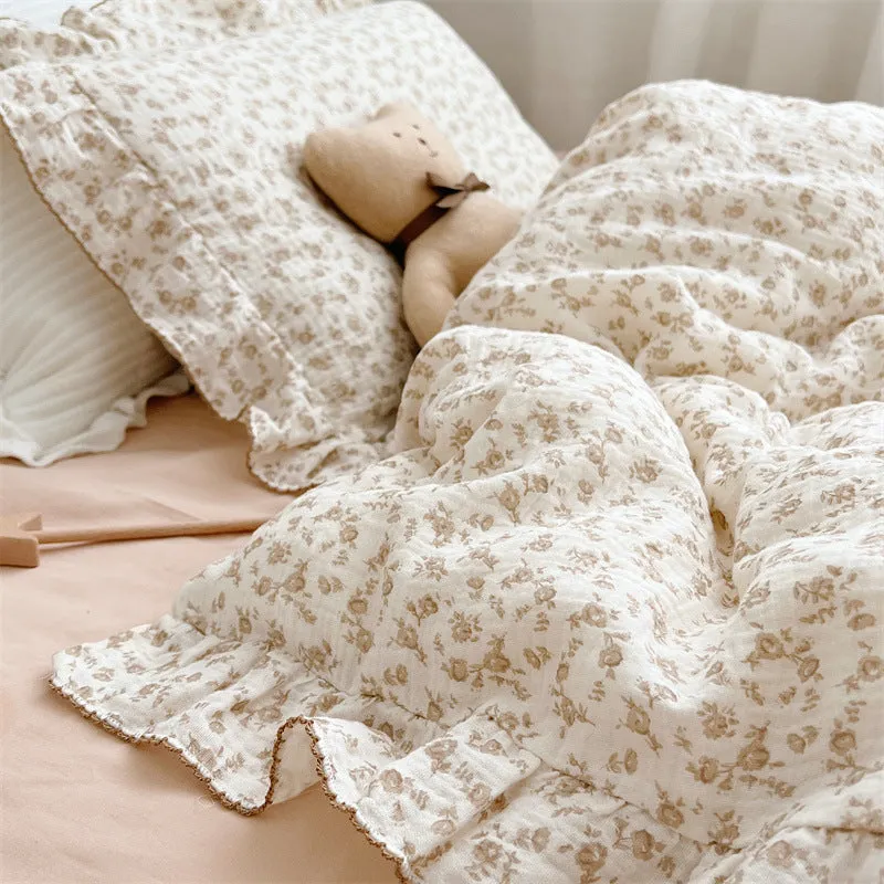 Vintage Ruffle Duvet Cover Set - Camellia