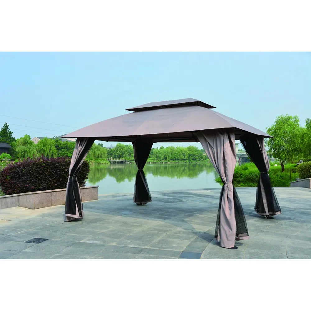 Wellington Gazebo with Sidewall and Mosquito Net