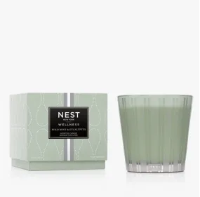 Wild Mint & Eucalyptus 3-Wick Candle by Nest