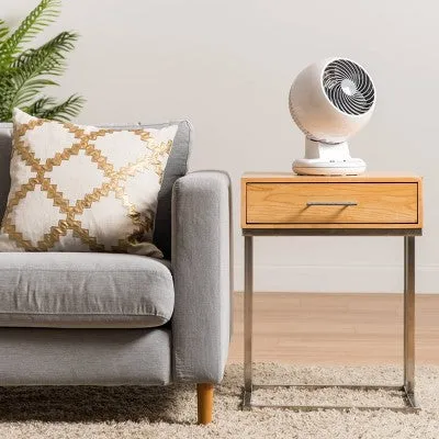 WOOZOO Compact Oscillating Air Circulator Fan with Remote White