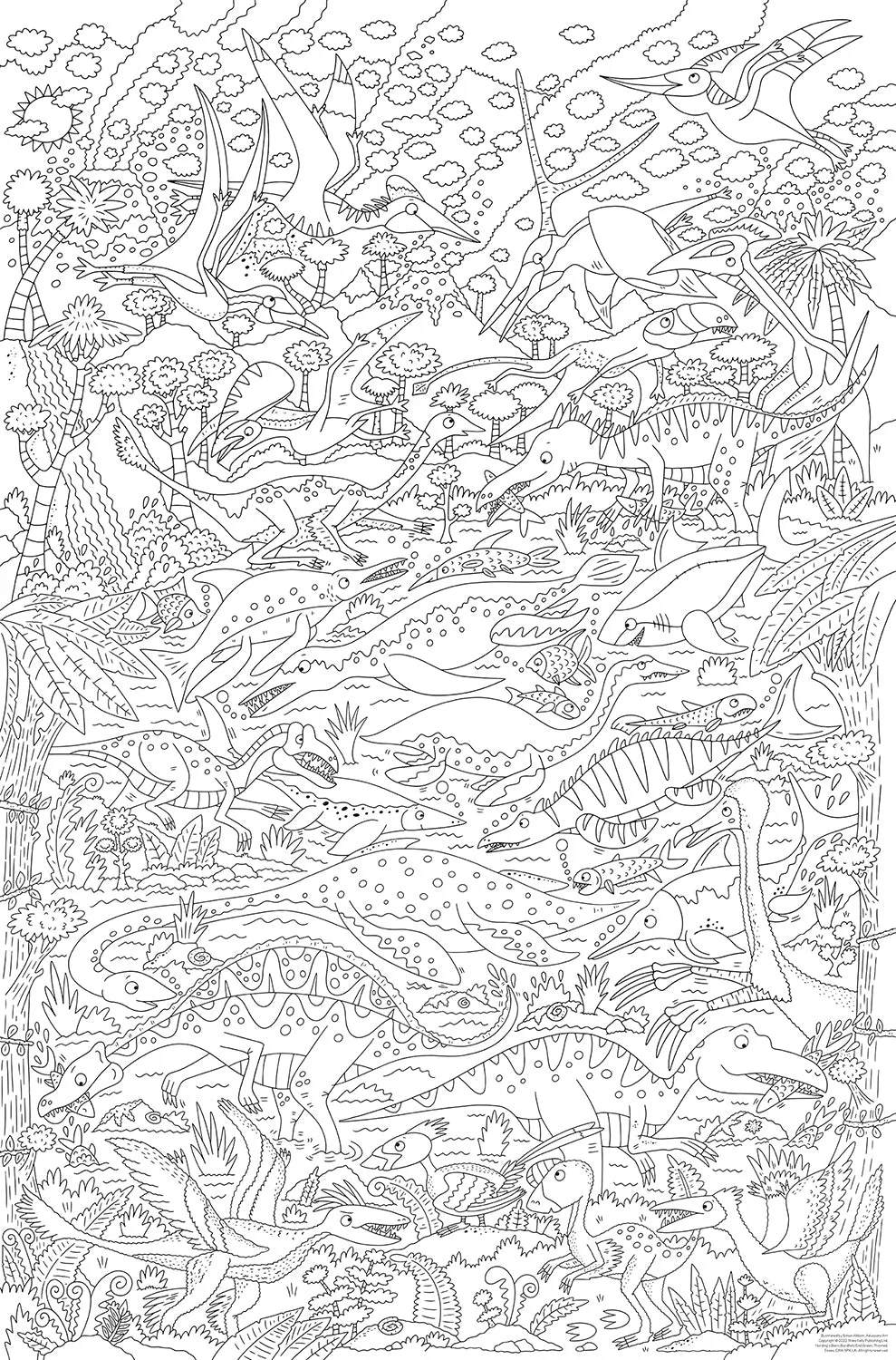 World's Biggest Colour-in: Dinosaurs