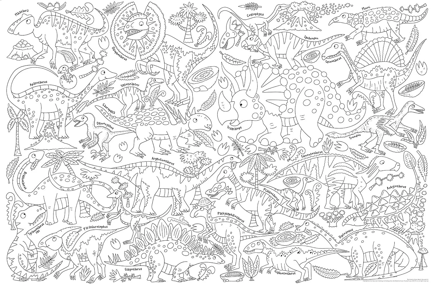 World's Biggest Colour-in: Dinosaurs