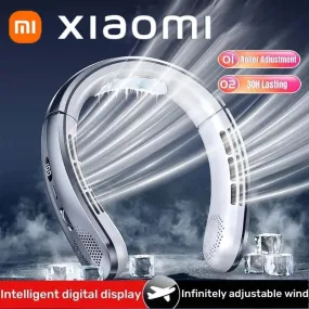 Xiaomi 8000mAh USB Hanging Neck Fan Portable LED Air Cooler