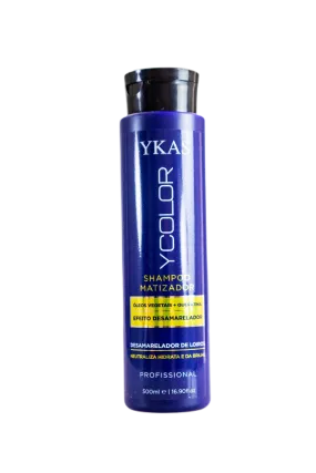 Ycolor Tinting Shampoo Keratin Vegetable Oil Anti Yellow Treatment 500ml - Ykas