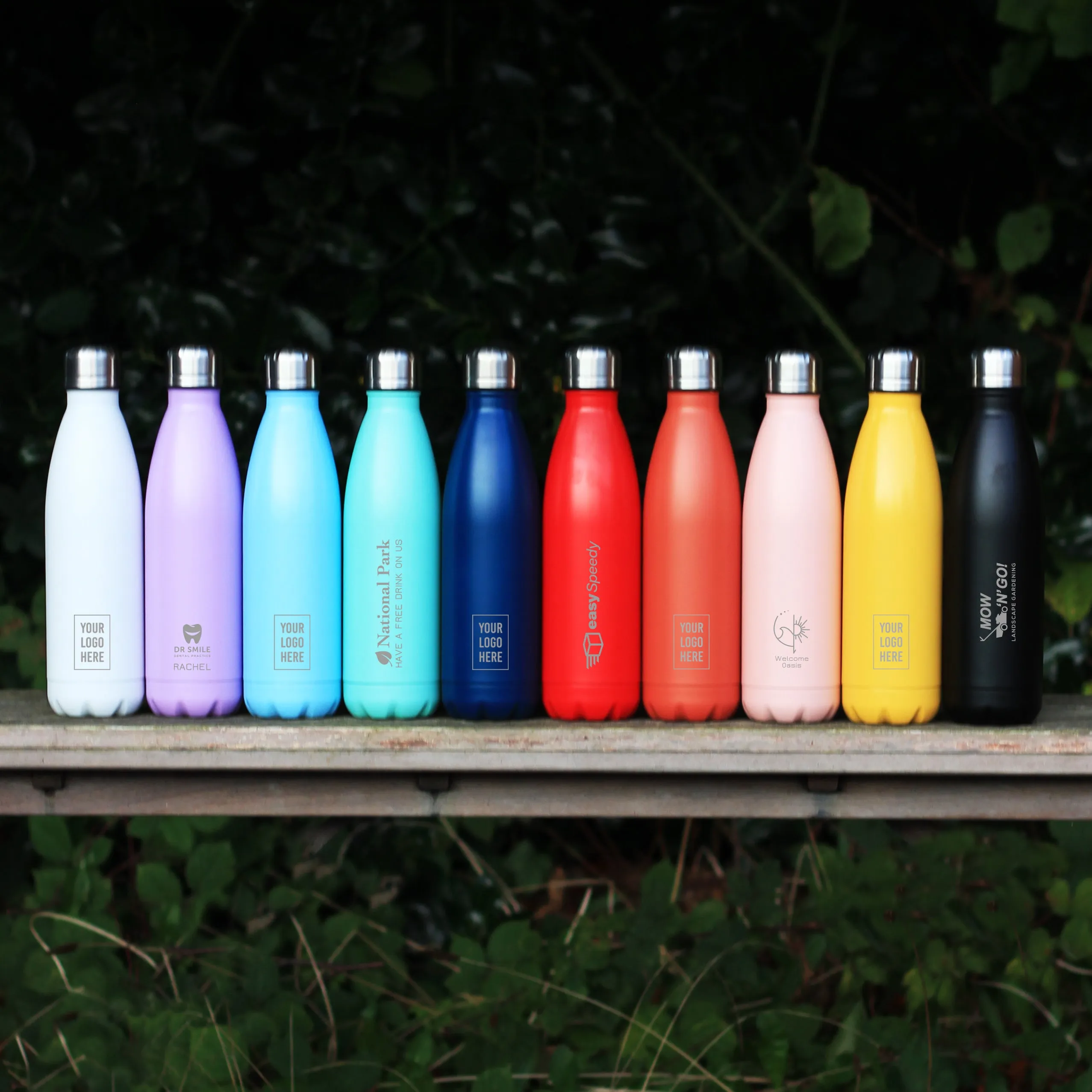 Your Business Logo Personalised on Metal Insulated Bottle