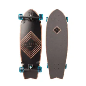 Z-Flex Black Diamond Fishtail 31" Cruiser Longboard