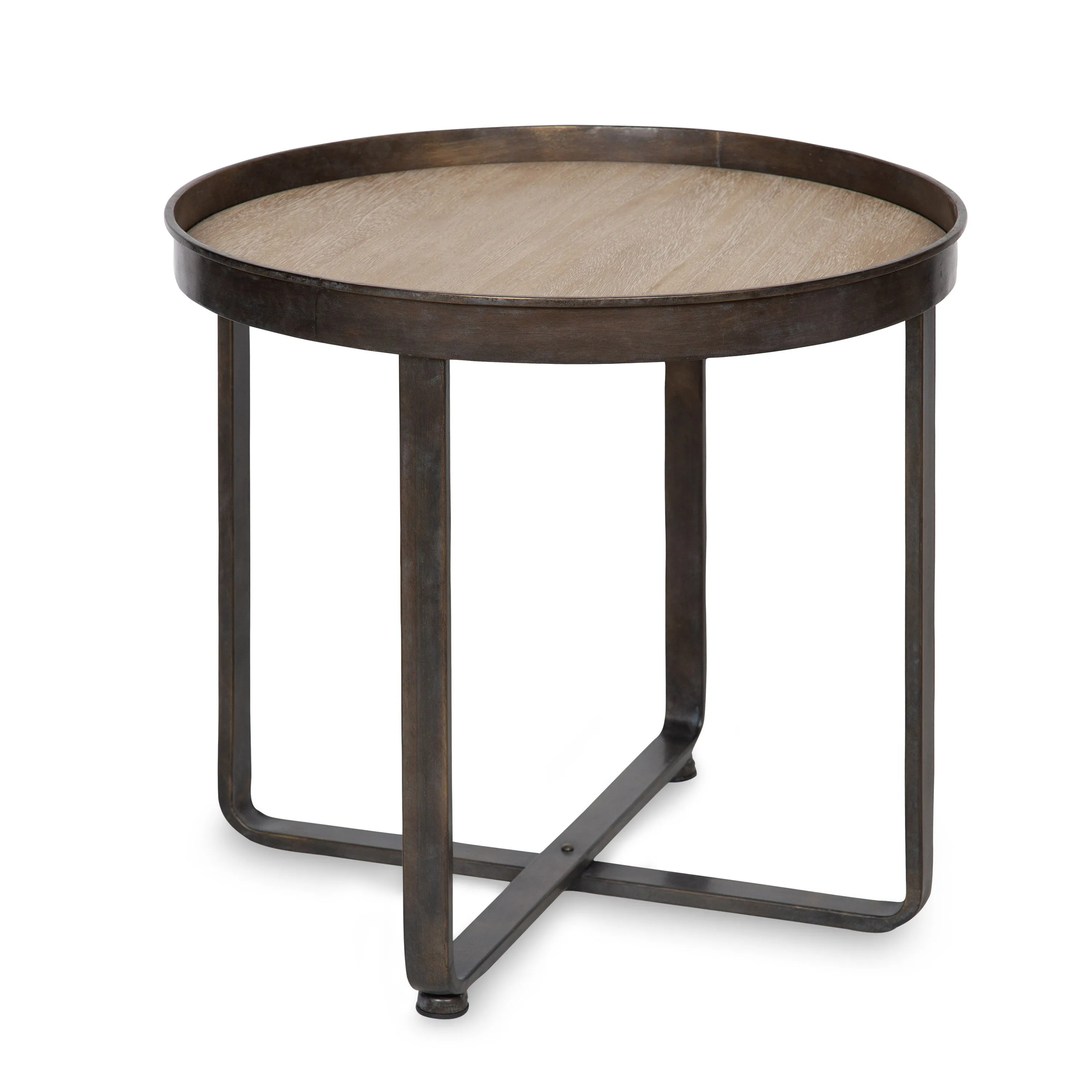 Zabel Round Metal End Table