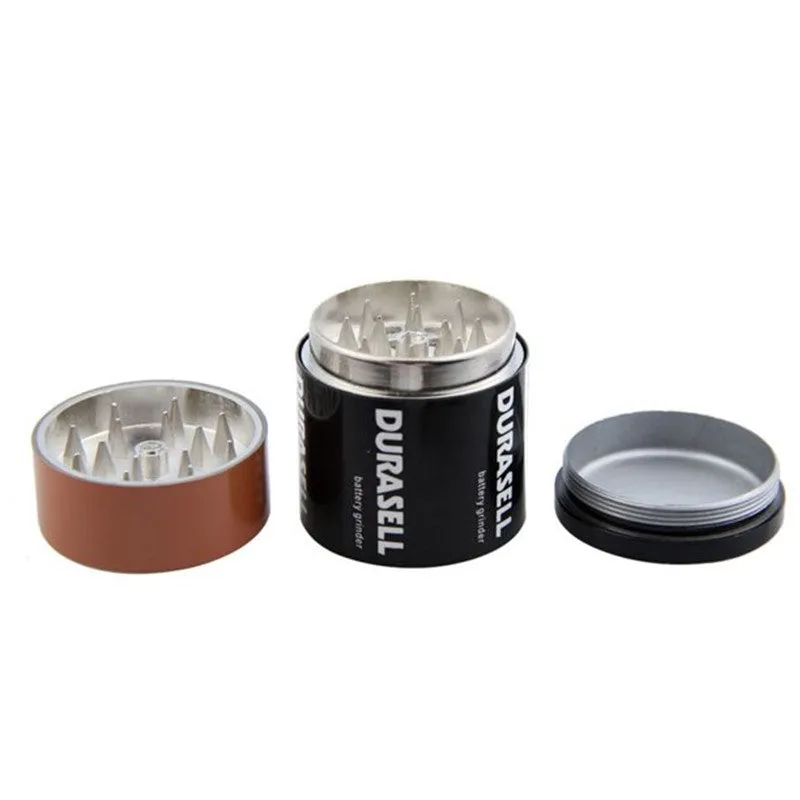 Zinc Alloy 55mm Three-layer Battery Modeling Smoke Grinder Zinc Alloy Modeling Grinder